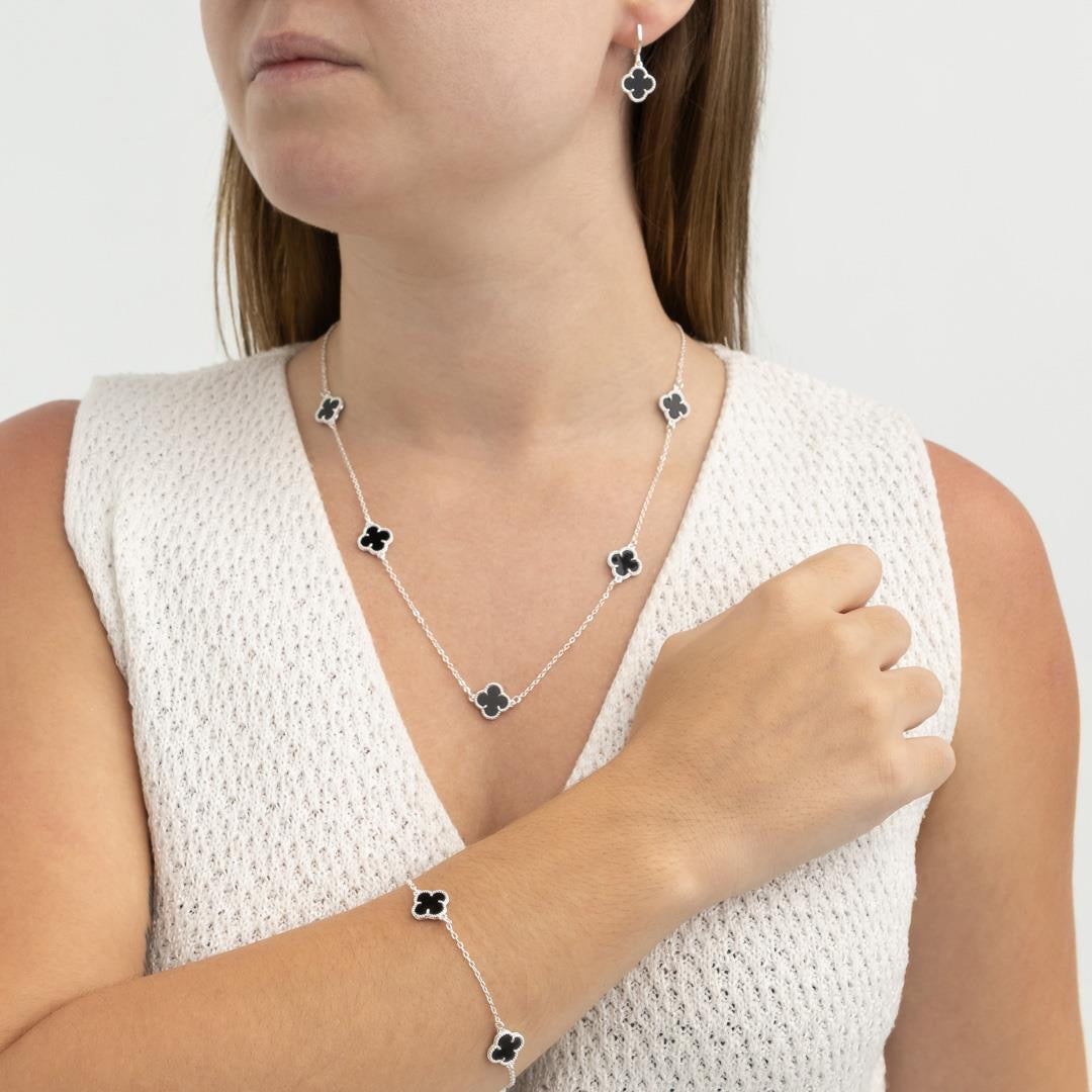 Pulseira Trevo Preto